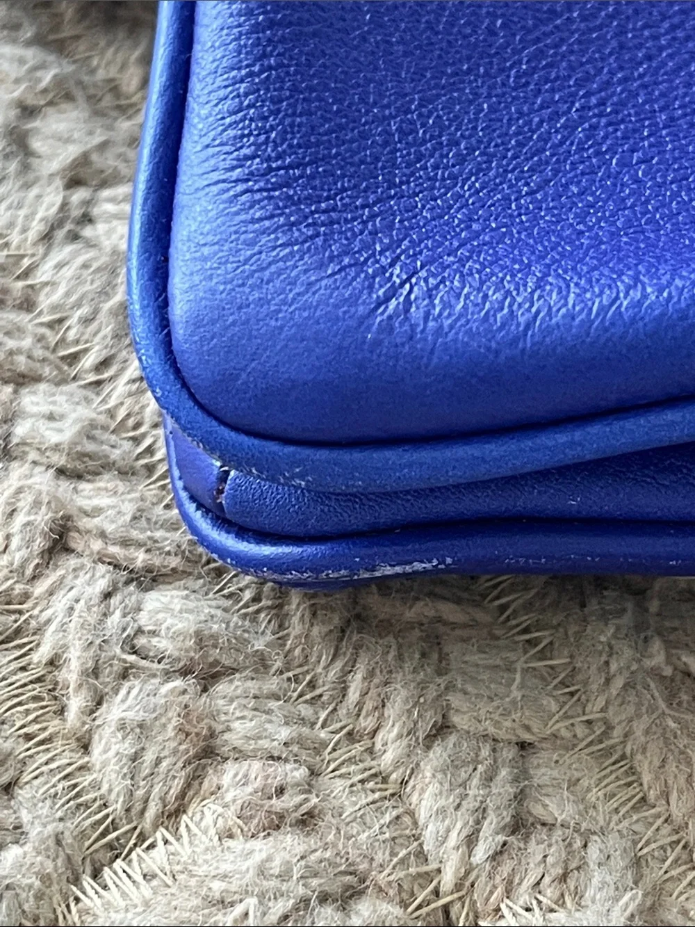 J. Crew Leather Tillary Crossbody in Cobalt Blue